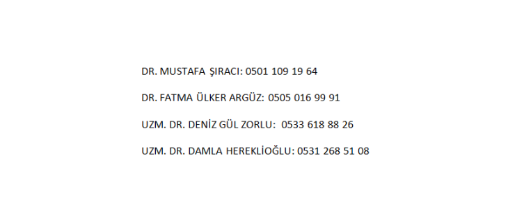 İLETİŞİM BİLGİLERİMİZİ GÜNCELLEDİK!